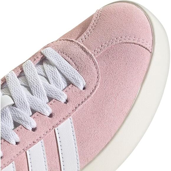 NWT adidas Women's Vl Court 3.0 Sneaker, Clear Pink/White/Off White, 8 - Picture 5 of 7